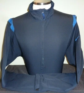 NEW NIKE GOLF MENS WINDPROOF HALF-ZIP PULLOVER JACKET, MEDIUM, NAVY BLUE - Picture 1 of 3