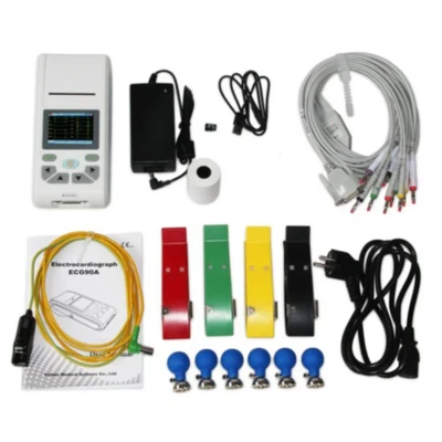 Single Channel TouchScreen ECG/EKG Machine Electrocardiograph Fast Delivery - Image 1 of 4