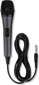 Microphone Karaoke Handheld Vocal Wired Microphone for Karaoke, (Black)