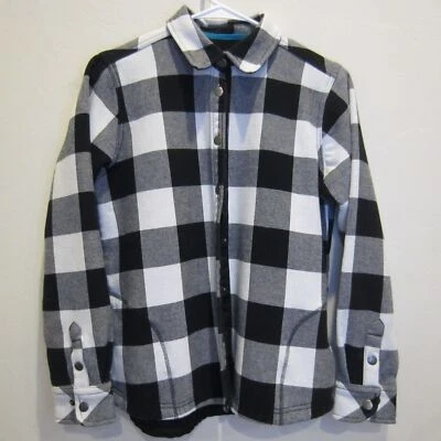 Orvis Classic Collection Shacket Shirt Jacket black white check fleece-Sz small - Image 1 of 4