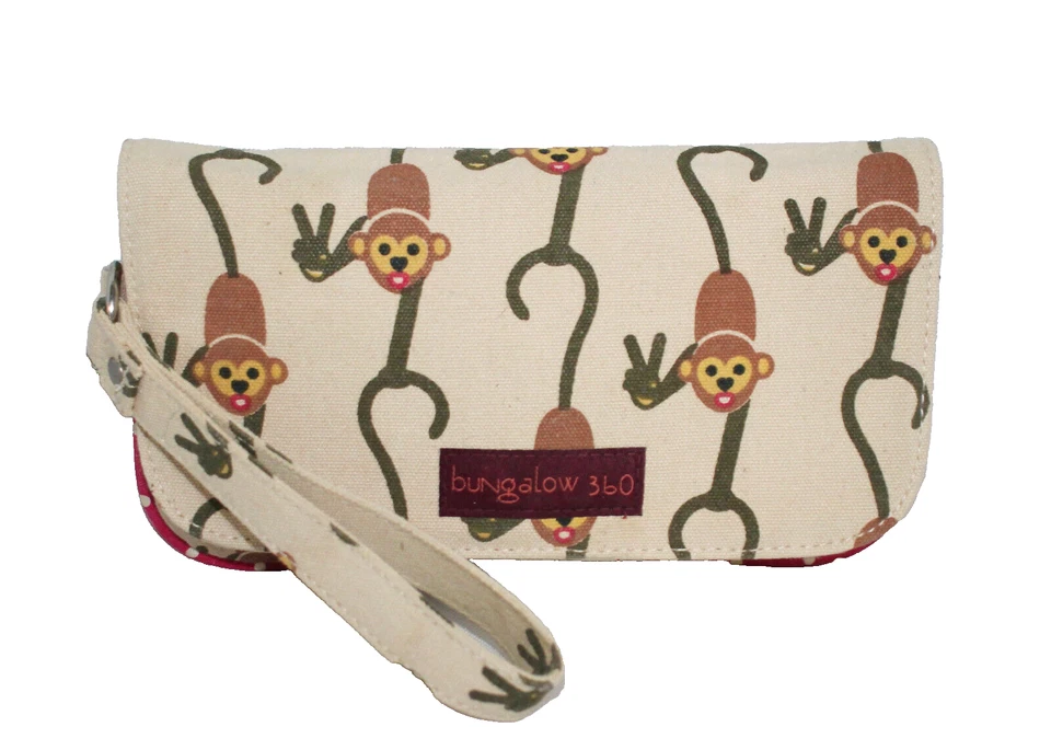 Bolso sin asas BUNGALOW 360 Mono Lona Natural/Beige Multicolor Estampado Mono Foto 1 de 4