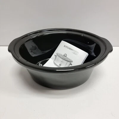 NUEVO - Olla de cocción lenta KitchenSmith by Bella 6qt olla de gres OVAL Foto 1 de 4