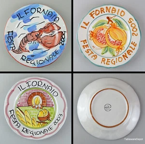 Cerasella IL FORNAIO FESTA REGIONALE: (10 1/2") Plate, TAKE YOUR PICK, MINT!! - Picture 1 of 8