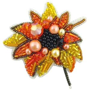 "Zum Selbermachen Brosche Herstellungsset ""Sonnenblume"" 2,6""x2,6" - Bild 1 von 5