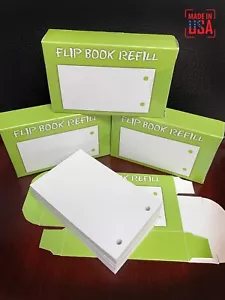 Carta Flip Book Vuota con Fori Disegno/Tracciamento 250 Fogli Animazione MADE USA - Foto 1 di 1