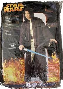 Star Wars Jedi Robe Wizard Costume Brown  Medium Fits Up To Size 44 Jacket  Long - Picture 1 of 8