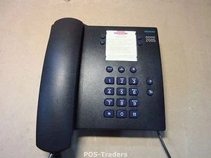 Siemens euroset 2005 Analog S30054-S6520-B401 V9/TD BLACK Telephone INCL HANDSET - Afbeelding 1 van 3