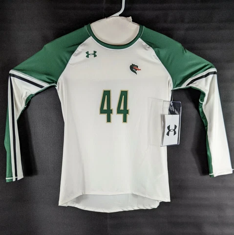 UAB Alabama Volleyball Shirt Girls Size Large White Under Armour Birmingham 44 Cover