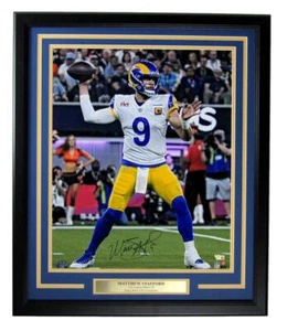 Matthew Stafford Autographed 16x20 Photo Los Angeles Rams Framed Fanatics - Picture 1 of 4