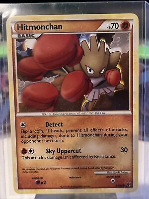 Pokémon TCG Hitmonchan HS-Undaunted 51/90 Regular Common LP