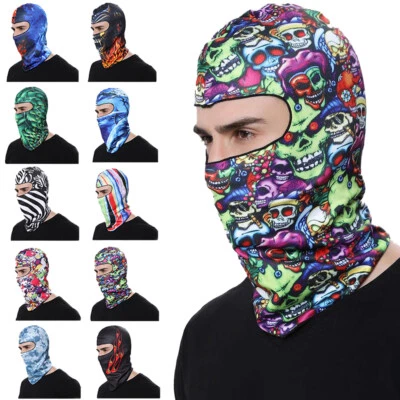 Máscara facial calavera pasamontañas para hombres mujeres protección UV esquí capucha solar máscara táctica Foto 1 de 4