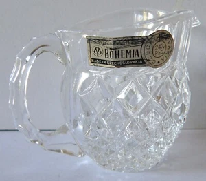 Bohemia Lead Crystal Creamer/Milk Jug c.1960s-70s. - Bild 1 von 8
