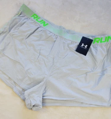 ⚡ Pantalón Corto Under Armour UA Draft Run 2" Gris Transpirable Para Hombre Talla XXL 1361488-014 ⚡ Foto 1 de 4