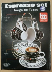 Bene Casa 9 Piece Espresso Set NIB - Picture 1 of 6