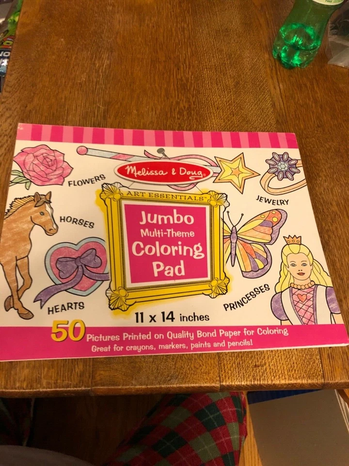 Melissa & Doug Lci4225 Jumbo Coloring Pad Pink 11 X 14