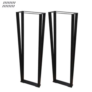 HST 30" Iron Metal Table Legs for Dining Table Desk 2PCS Heavy Duty w/ Screws - Picture 1 of 7