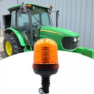 LED Bernstein Warnleuchte drehbare Flexhalterung für John Deere Traktor 5320 5325 - Bild 1 von 5