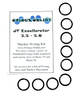 JT Excellerator 3,5 - 5,0 Paintball Markierer O-Ring Oring Kit x 4 Umbauten / Kits - Bild 1 von 1