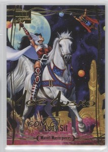 2016 Marvel Masterpieces Gold Foil Signature Series Lady Sif Level 1 #18 0wz4