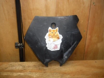 KTM 200 EXC 2005 matrícula delantera plástico carrocería negra plásticos Foto 1 de 4