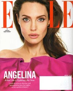 ELLE March 2018 Angelina Jolie Hailey Baldwin Bieber Coco Pink Princess Fashion - Imagen 1 de 3