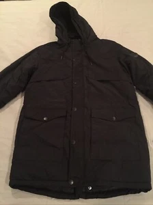 Ben Shearman Men’s Black Insulated Jacket With Faux Fur Lined Hood Size Medium - Picture 1 of 10