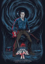 Evil Dead 2 Ash Movie Poster Gary Pullin Horror Grey Matter Art Print Sam Raimi