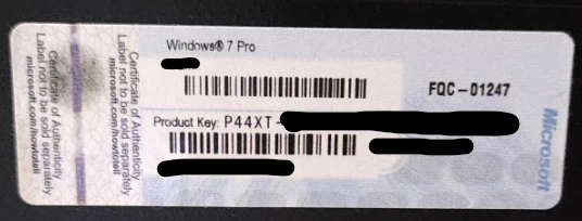 Windows 7 Pro Key Licencia Clave - Image 1 of 1