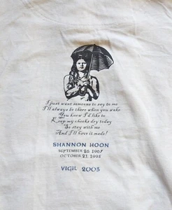 Offizielle 2003 Shannon Hoon Vigil Jeansjacke hergestellt von Mom Nel Hoon - Bild 1 von 9