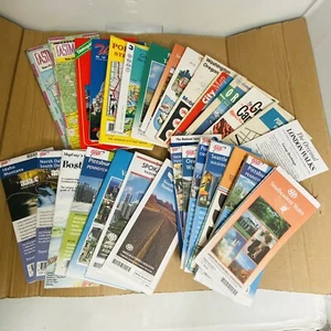 Vtg Folding Maps Lot Of 30 AAA Road Oakland Oregon Boston USA - Picture 1 of 8