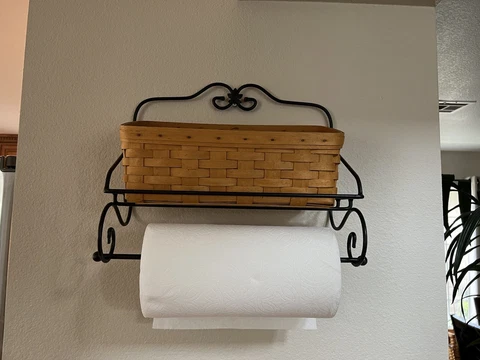 Longaberger wrought iron hanging stand basket protector and towel holder Cover