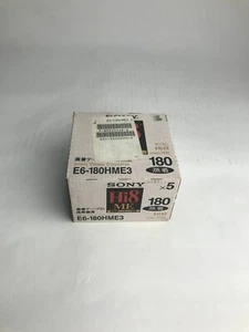 NOS Sony Hi8 180 Minuten 5er Pack 8mm Video Cassette Tape Sealed E6-180HME3 - Bild 1 von 7