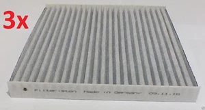 3x Filteristen Innenraumfilter Aktivkohle für Citroën C-Zero, Peugeot iOn, - Picture 1 of 1