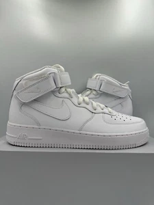 Nike Air Force 1 '07 Mid Triple White BRAND NEW Size 10 Women - Picture 1 of 8
