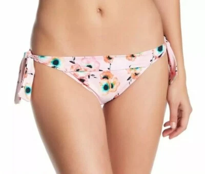 NUEVO Seafolly Talla 10 Para Mujer Cabana Rosa Lado Corbata Bikini Parte Inferior Natación EE. UU. Talla 6  Foto 1 de 4