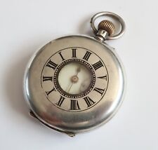 Antique silver Half Hunter pocket watch 
