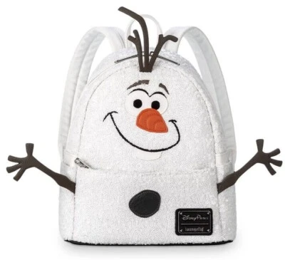 Mini mochila blanca con lentejuelas OLAF Loungefly Frozen de los parques de Disney nueva con etiquetas Foto 1 de 4