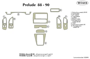 HONDA PRELUDE 1989 1990 1991 DASH TRIM KIT a - Picture 1 of 1