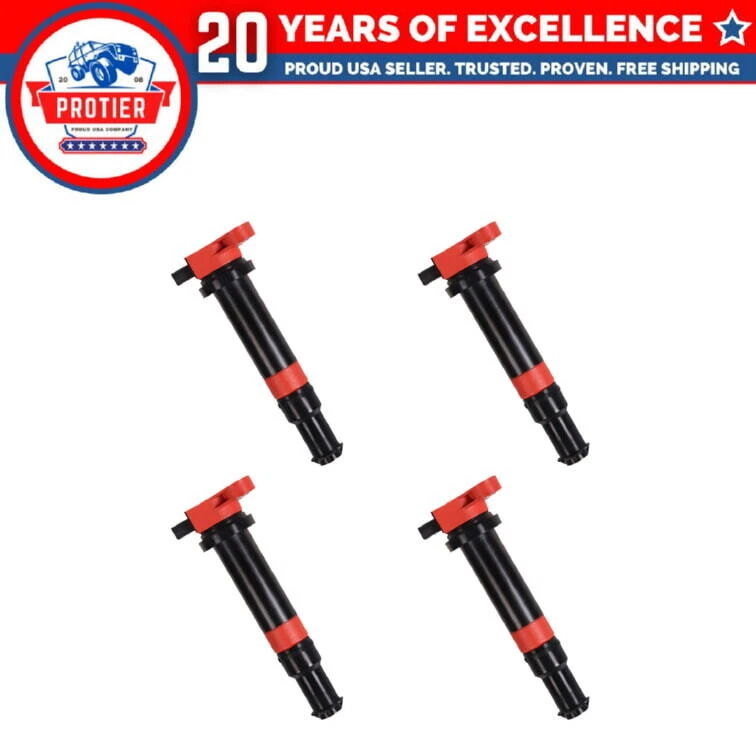 Комплект из 4 катушек зажигания совместим с 2006-2011 Hyundai Accent Kia Rio Rio5 - Изображение 1 из 1