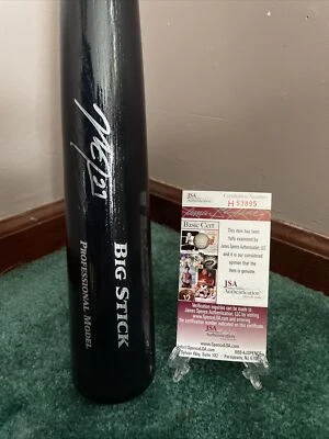 Mike Trout Signed Black Rawlings Big Stick Bat JSA COA Angels  - Image 1 of 3
