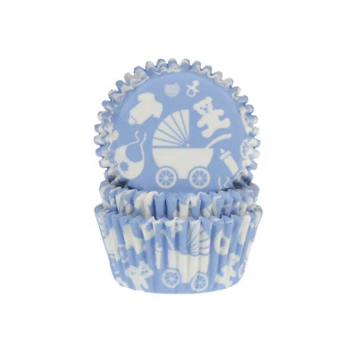 50 Muffinförmchen, Baby, blau - Bild 1 von 2