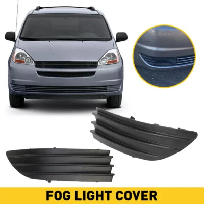 Fog Light Cover Set For 2004-2005 Toyota Sienna Front Left and Right Primed 2Pc - Imagem 1 de 4