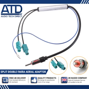 Adattatore Antenna per Seat Altea Ibiza Leon Mk2 Toledo Amplificata Doppio Fakra - Foto 1 di 12
