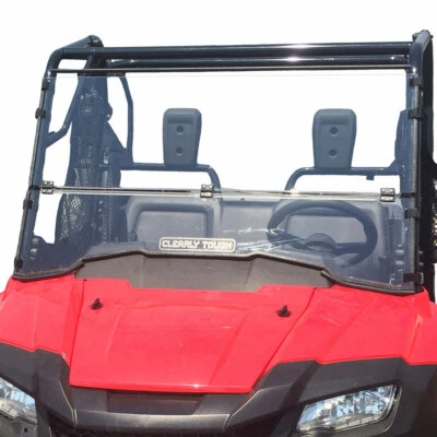 Clearly Tough Honda Pioneer 700 Full Folding Windshield - Scratch-resistant - Image 1 of 2