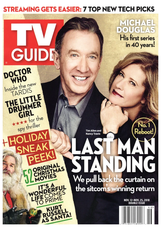 TV Guide Magazine November 12-25 2018 Tim Allen Nancy Travis Last Man Standing - Image 1 of 3