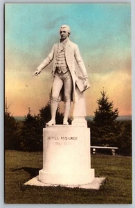 1910er handkolorierte Marmor Statue James Monroe Ash Lawn VA Albertype Postkarte D30 - Bild 1 von 2