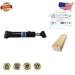 Lightweight 10" Stroke Hydraulic Cylinder - 1.5" Bore for Industrial Use - Picture 1 of 4