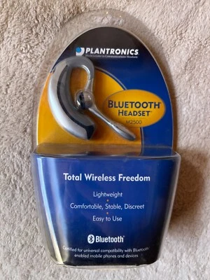 Brand NEW Plantronics Bluetooth Headset M2500 Unopened Rechargeable Mobile Zoom - Image 1 of 4