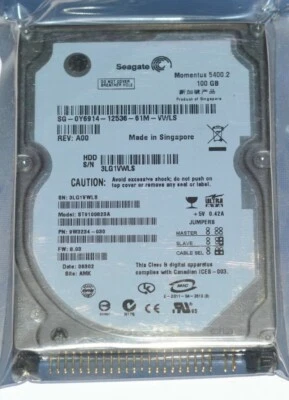 Seagate ST9100823A 9W3234 100gb 5400.2 Laptop 2.5" IDE Hard Drive - Image 1 of 4