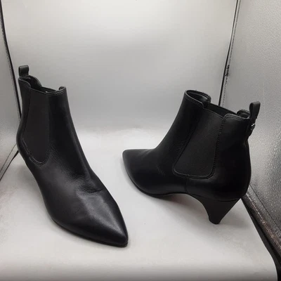 Sam Edelman Boots Womens Size 6.5M Leather Pointed Toe Kitten Heel Ankle Shoes - Image 1 of 4